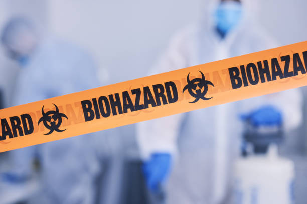 Professional Biohazard Cleanup technician working in Hardy, NE